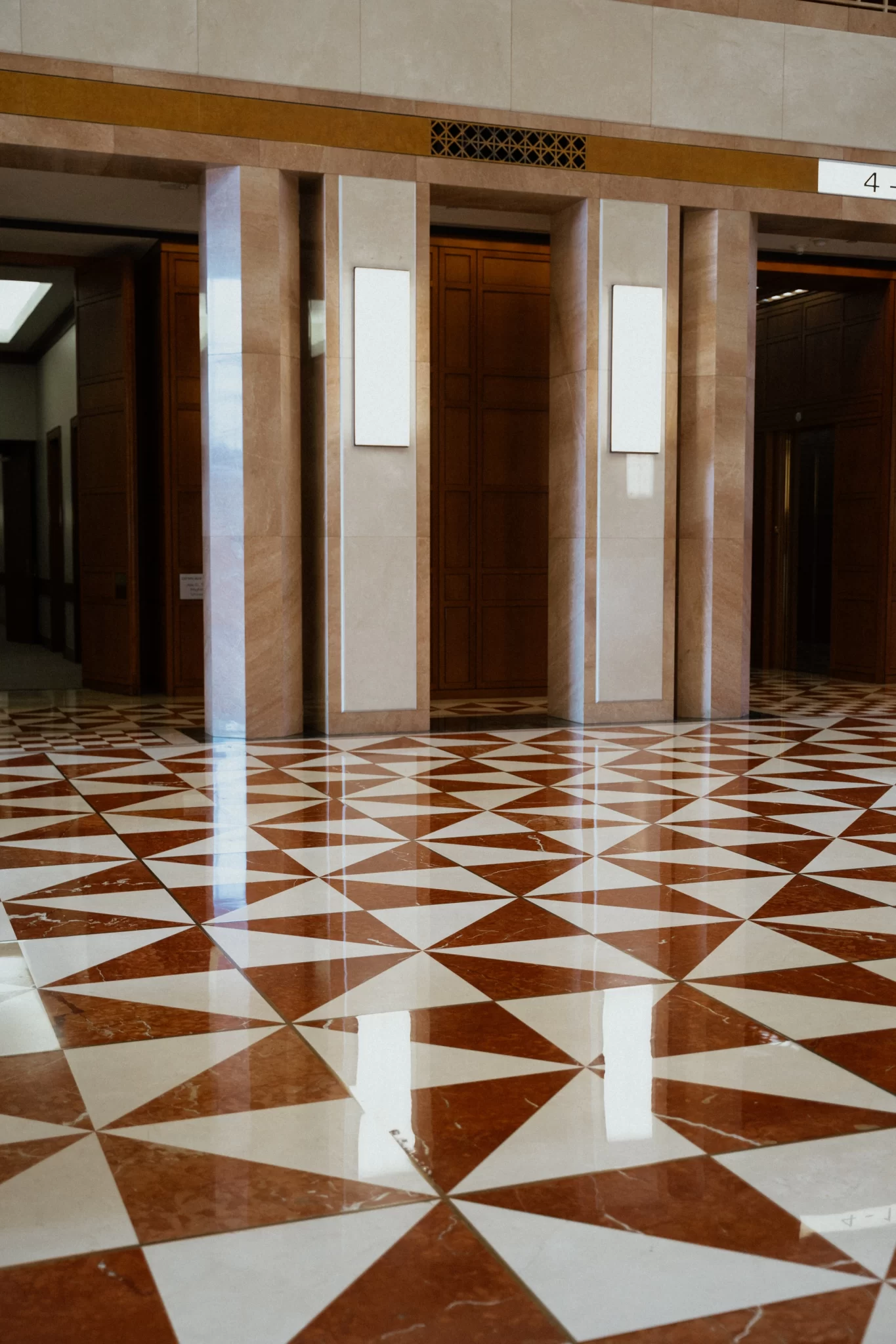 Lobby stone floor refinished nyc